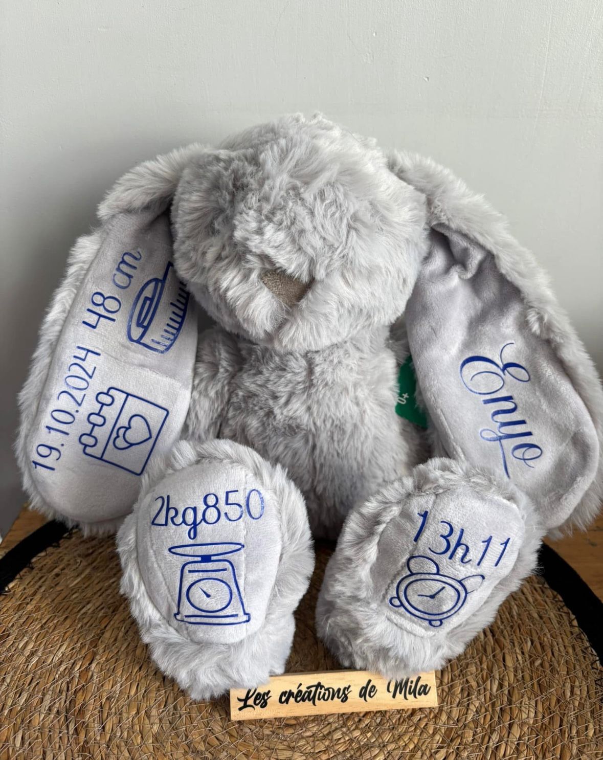 Doudou Lapin Personnalisé